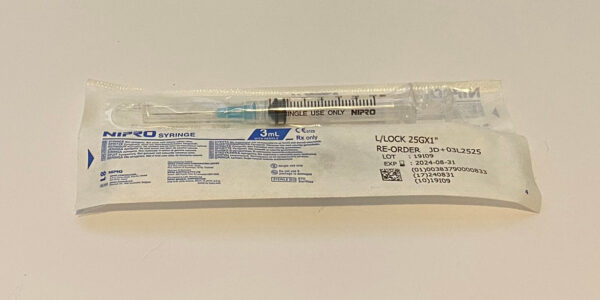 hCG Mixing Syringe 3mL Qty 1 | hCGnMore